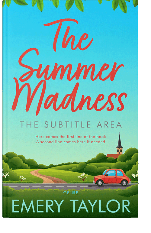 Front view of Premade Travel Book Cover - Picton Blue