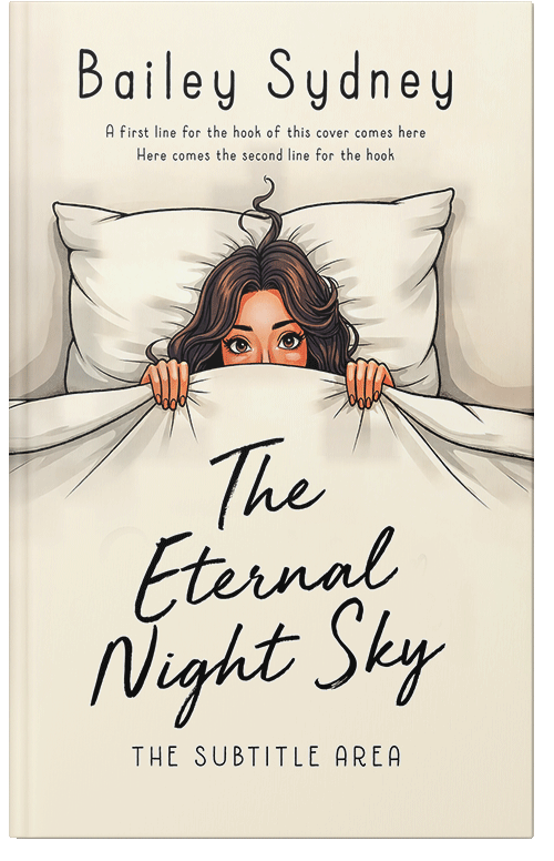 Front view of Premade Mystery & Thriller & Suspense Book Cover - Quarter Spanish White