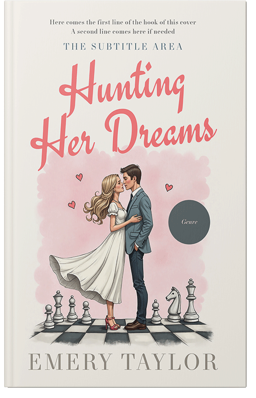 Front view of Premade Chick Lit Book Cover - Dawn Pink