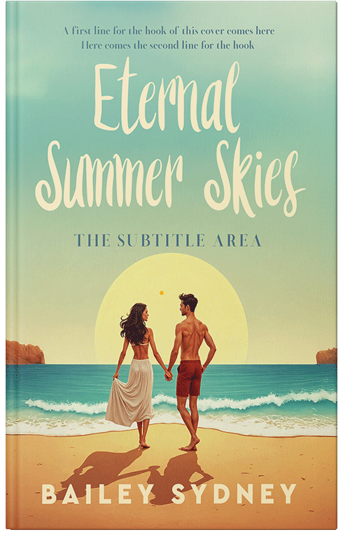 Front view of Premade Romance Book Cover - Green Mist