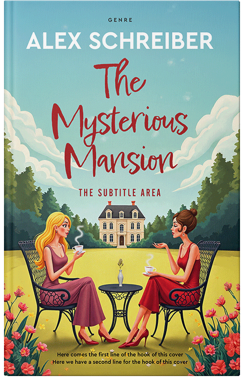 Front view of Premade Literary Fiction Book Cover - Half Baked