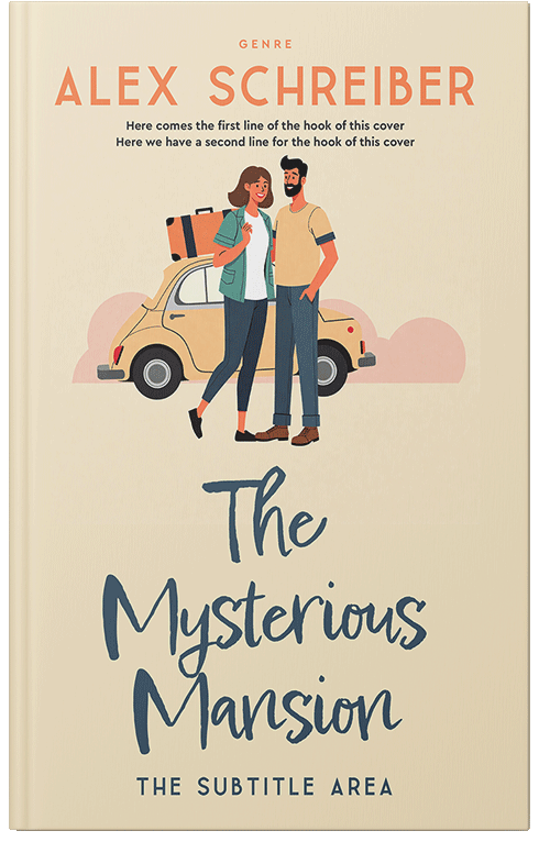 Front view of Premade Romance Book Cover - Albescent White