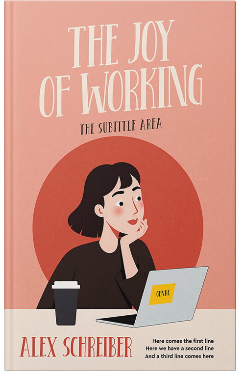 Front view of Premade Self-Improvement & Self-Help Book Cover - Tonys Pink