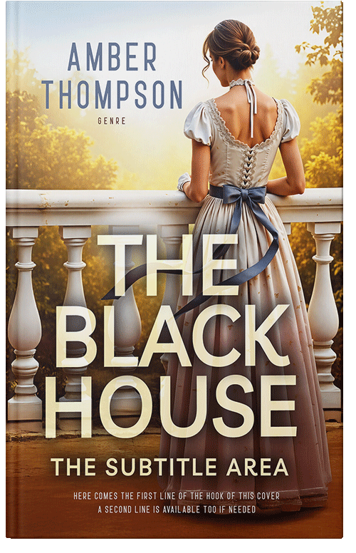 Front view of Premade Royal Romance Book Cover - Bone