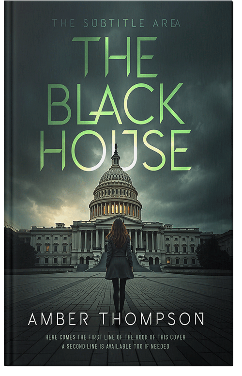 Front view of Premade Mystery & Thriller & Suspense Book Cover - Outer Space