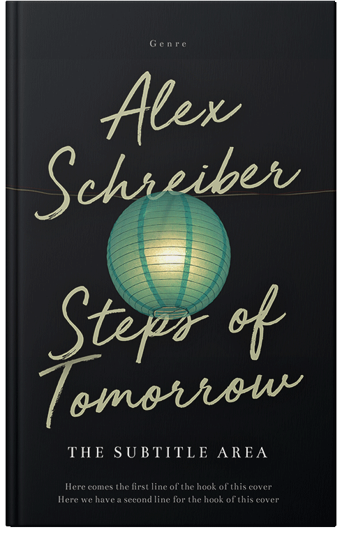 Front view of Premade Abstract Book Cover - Bunker