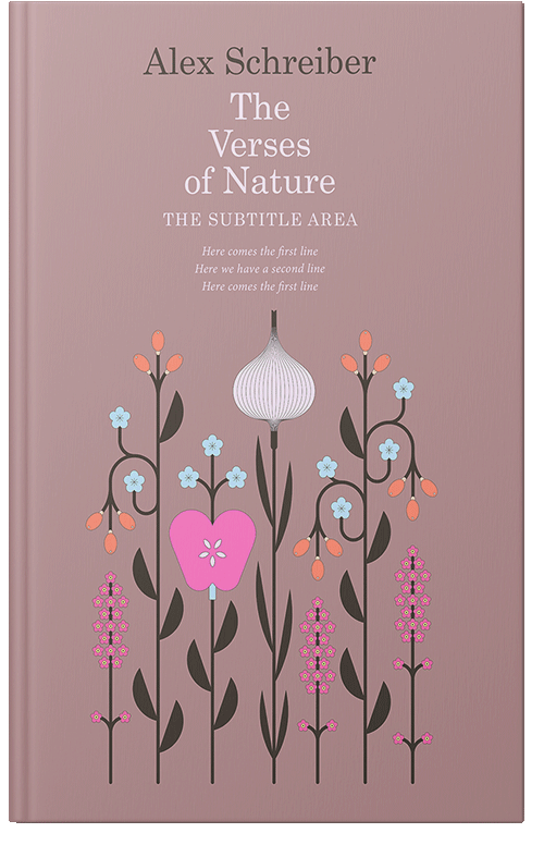 Front view of Premade Poetry Book Cover - Thatch