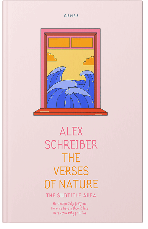 Front view of Premade Poetry Book Cover - We Peep