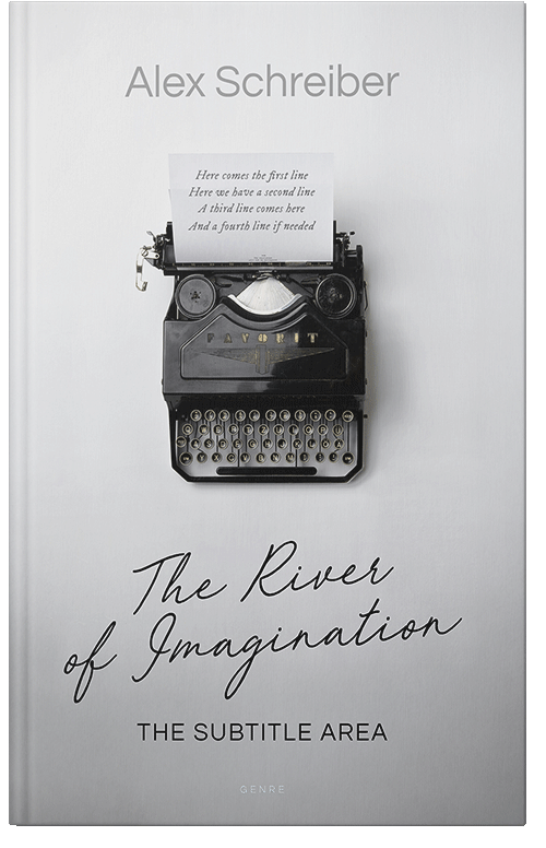 Front view of Premade Poetry Book Cover - Iron