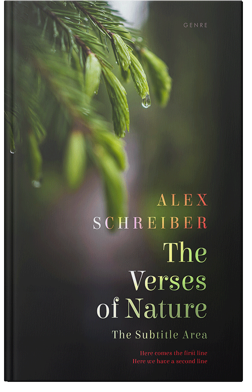 Front view of Premade Nature Book Cover - Rangitoto