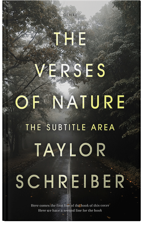 Front view of Premade Mystery & Thriller & Suspense Book Cover - Log Cabin