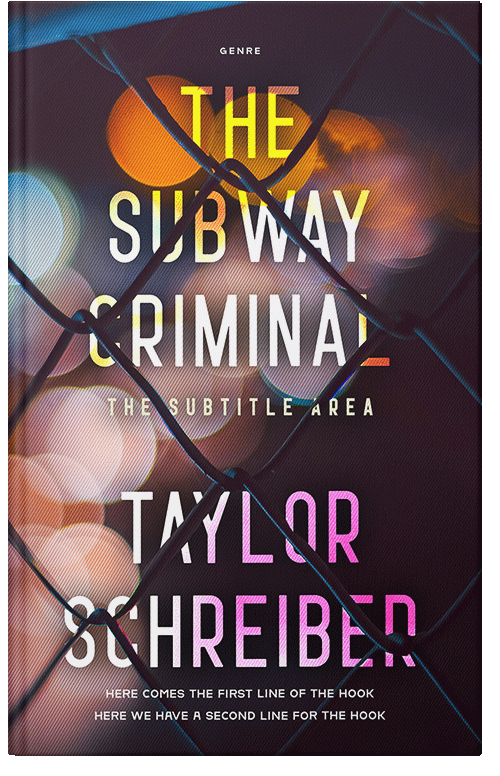 Front view of Premade Surreal Book Cover - My Pink