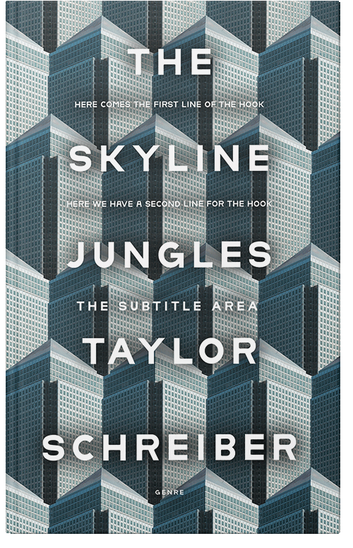 Front view of Premade Surreal Book Cover - Oxford Blue