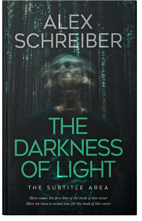 Front view of Premade Horror Book Cover - Aztec