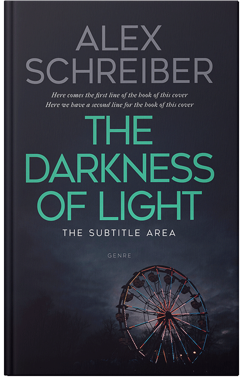 Front view of Premade Mystery & Thriller & Suspense Book Cover - Steel Gray