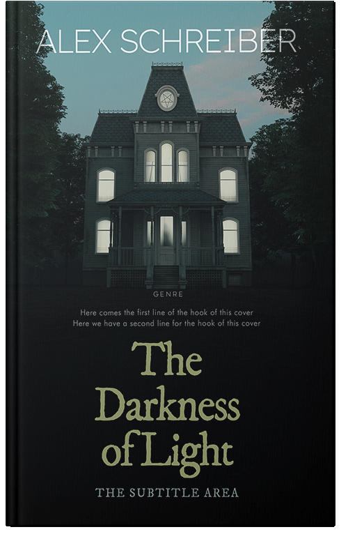 Front view of Premade Mystery & Thriller & Suspense Book Cover - Racing Green