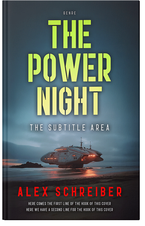 Front view of Premade Science Fiction Book Cover - Outer Space