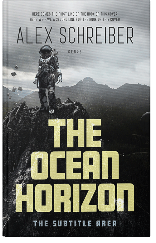 Front view of Premade Science Fiction Book Cover - Foggy Gray