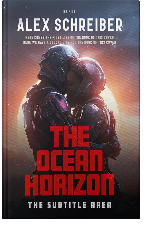 Front view of Premade Romance Book Cover - Chestnut Rose