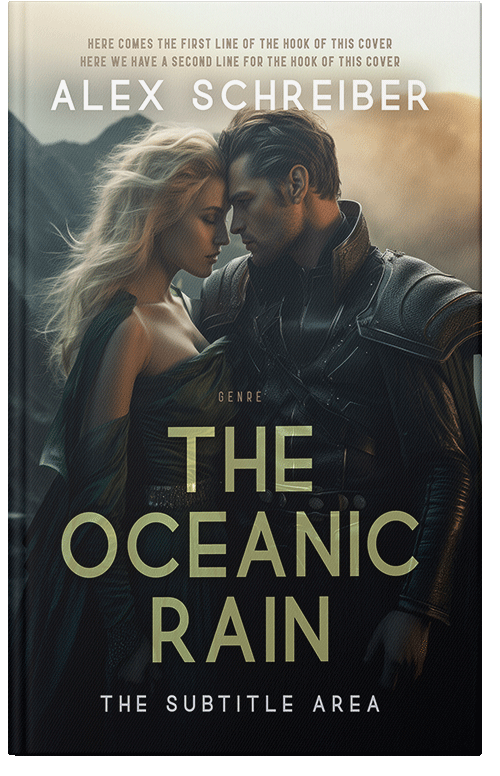 Front view of Premade Romance Book Cover - Coral Reef