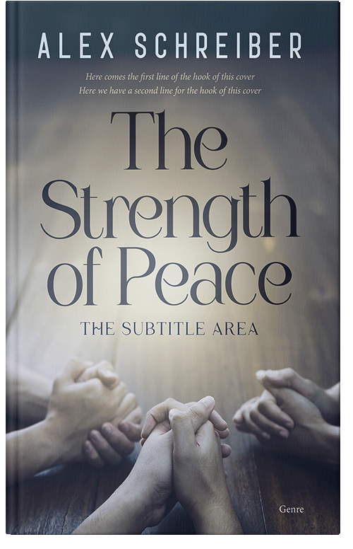 Front view of Premade Religion & Spirituality Book Cover - Natural Gray