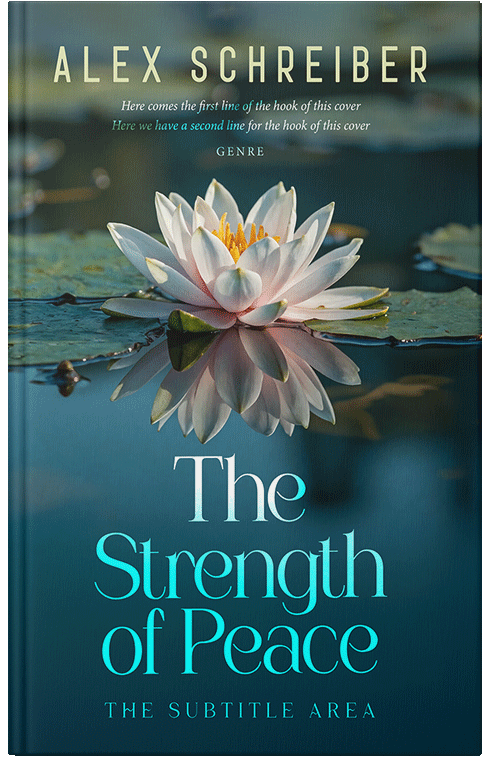 Front view of Premade Health & Mind & Body Book Cover - Blue Dianne