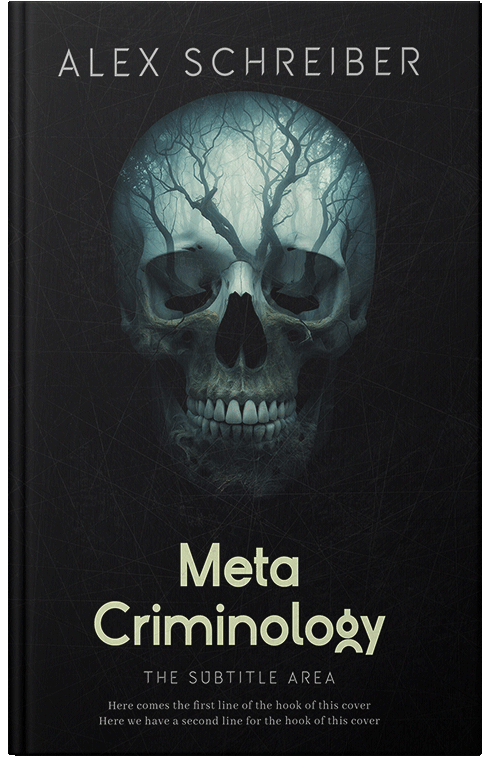 Front view of Premade Horror Book Cover - Woodsmoke