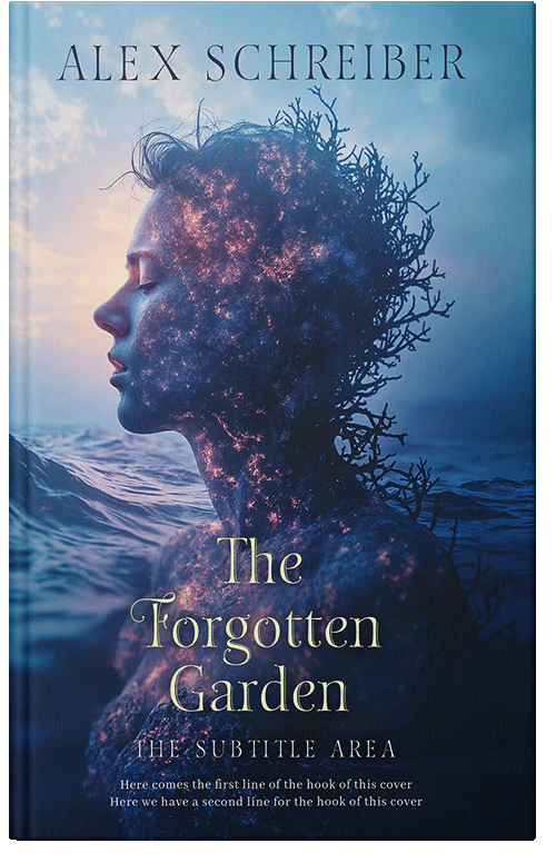 Front view of Premade Surreal Book Cover - Cloud Burst