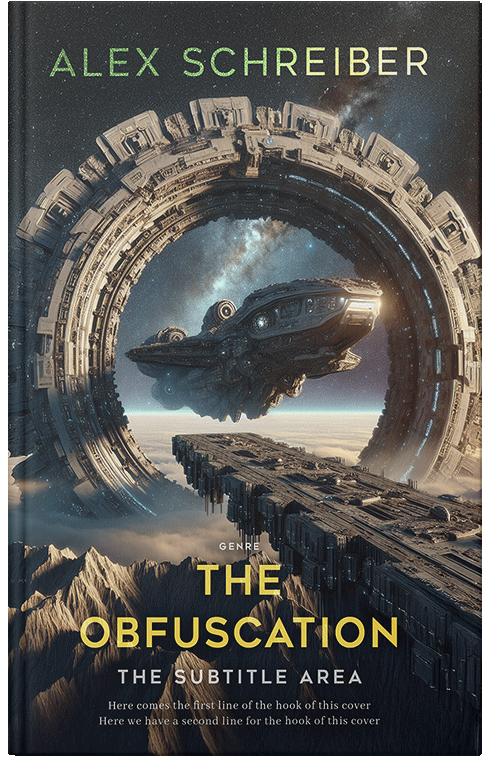 Front view of Premade Science Fiction Book Cover - Shark