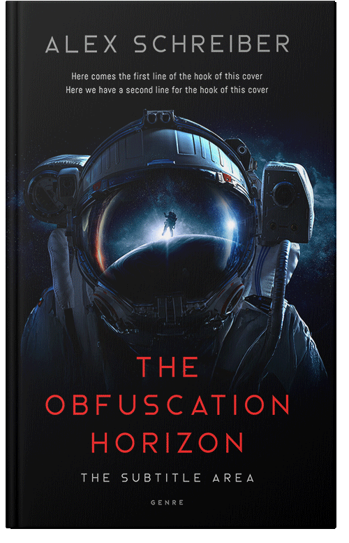 Front view of Premade Science Fiction Book Cover - Ebony