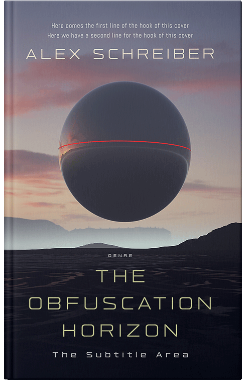 Front view of Premade Science Fiction Book Cover - Steel Gray