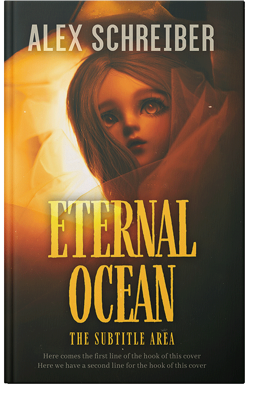 Front view of Premade Horror Book Cover - Ronchi