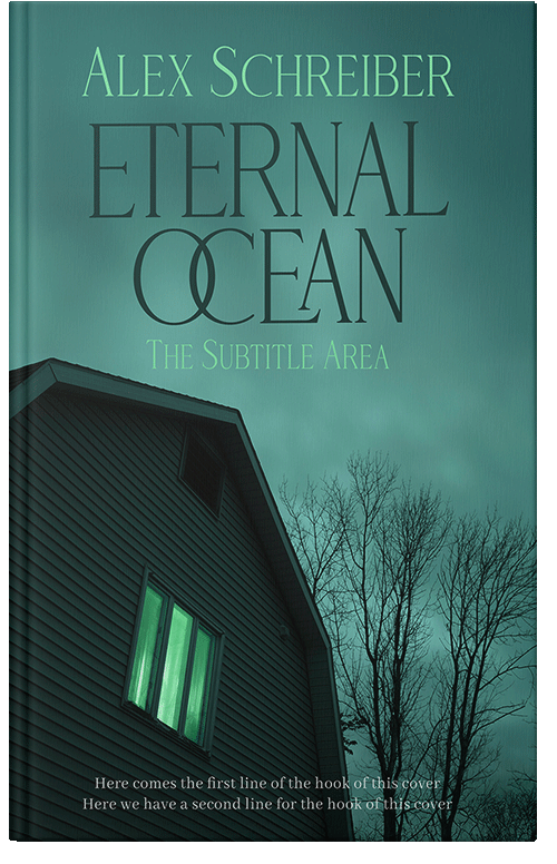 Front view of Premade Mystery & Thriller & Suspense Book Cover - Viridian