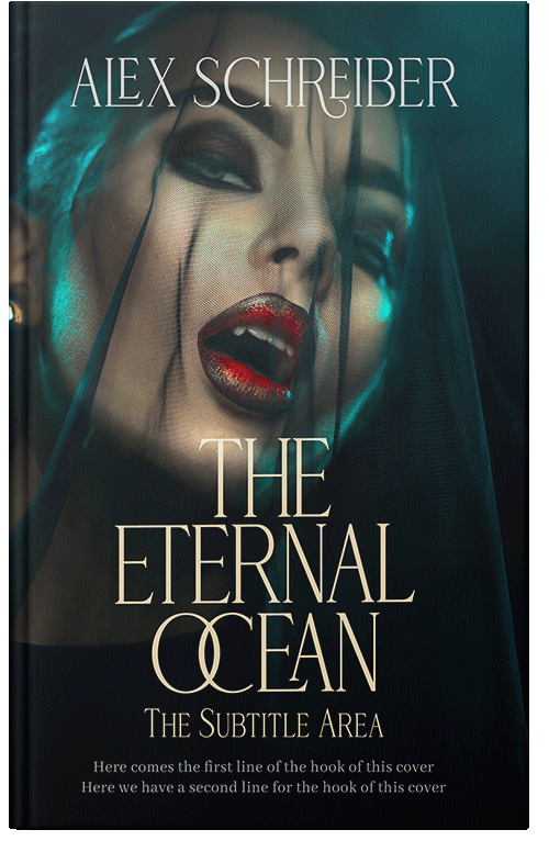 Front view of Premade Horror Book Cover - Aztec