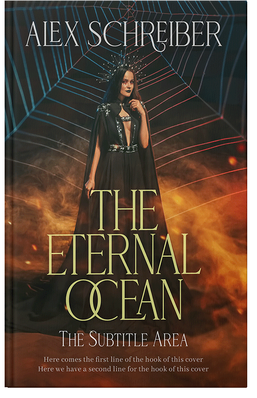 Front view of Premade Fantasy Book Cover - Oil