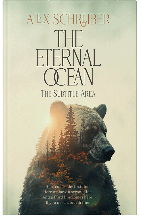 Front view of Premade Nature Book Cover - Heavy Metal