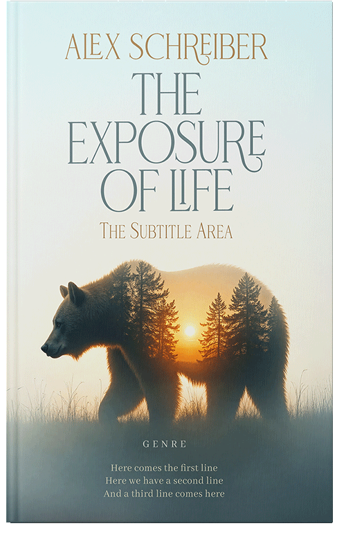 Front view of Premade Nature Book Cover - Gray Nurse