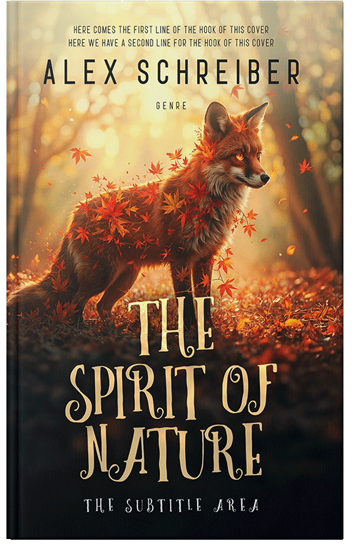 Front view of Premade Fantasy Book Cover - Cod Gray