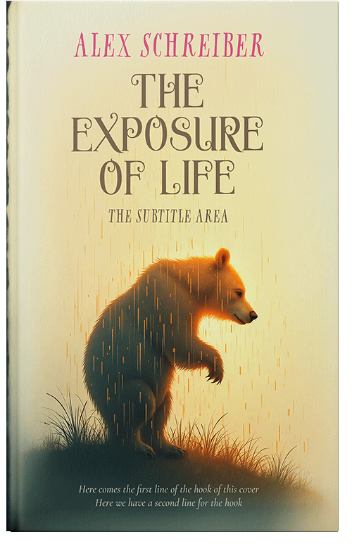 Front view of Premade Children's Book Cover - Lunar Green