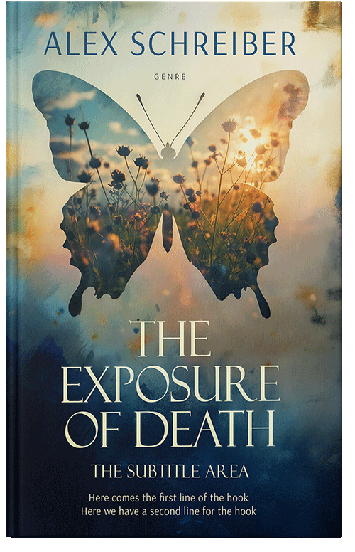 Front view of Premade Poetry Book Cover - Sapling