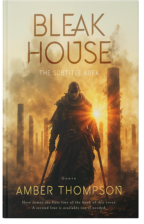 Front view of Premade Fantasy Book Cover - Tussock