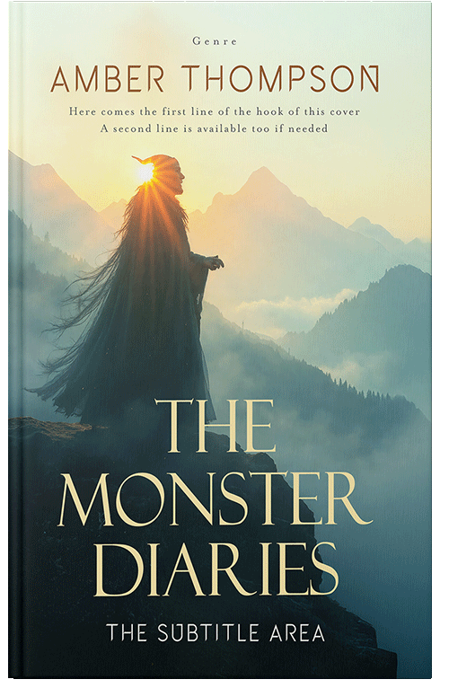 Front view of Premade Fantasy Book Cover - Fall Green