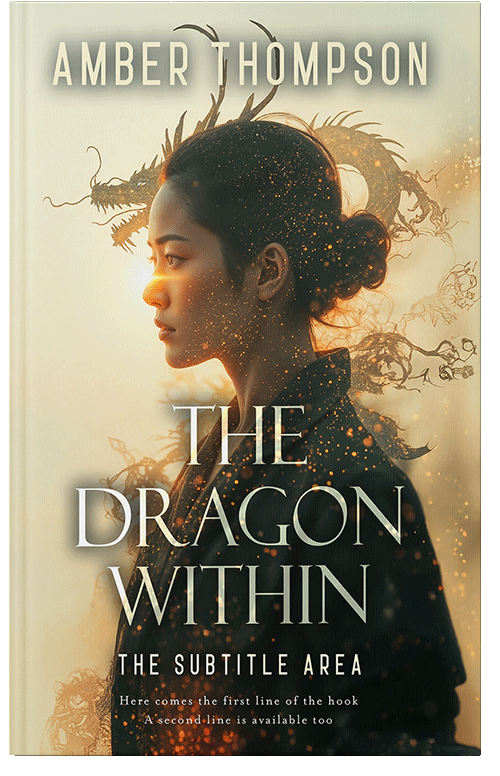 Front view of Premade Fantasy Book Cover - Hunter Green