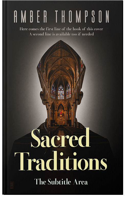 Front view of Premade Religion & Spirituality Book Cover - Oil