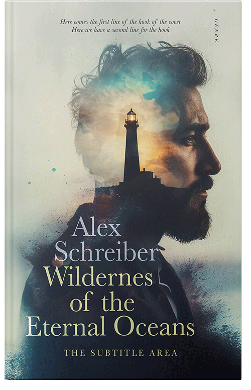 Front view of Premade Mystery & Thriller & Suspense Book Cover - Foggy Gray