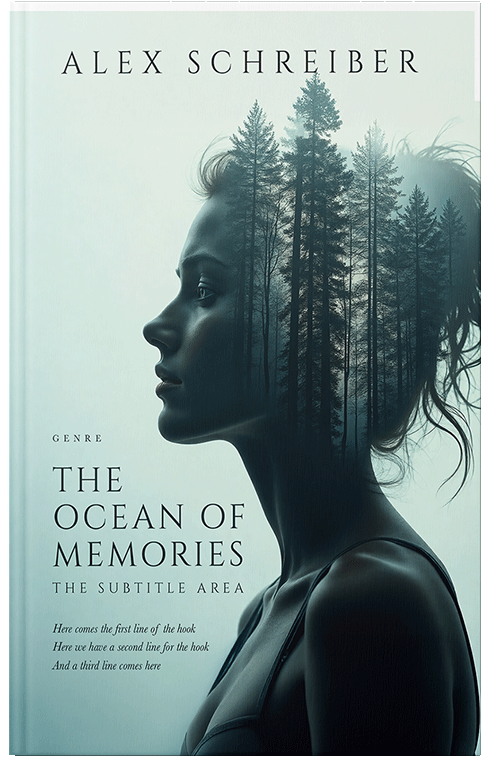 Front view of Premade Surreal Book Cover - Gable Green