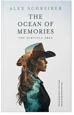 Premade Book Cover Lunar Green