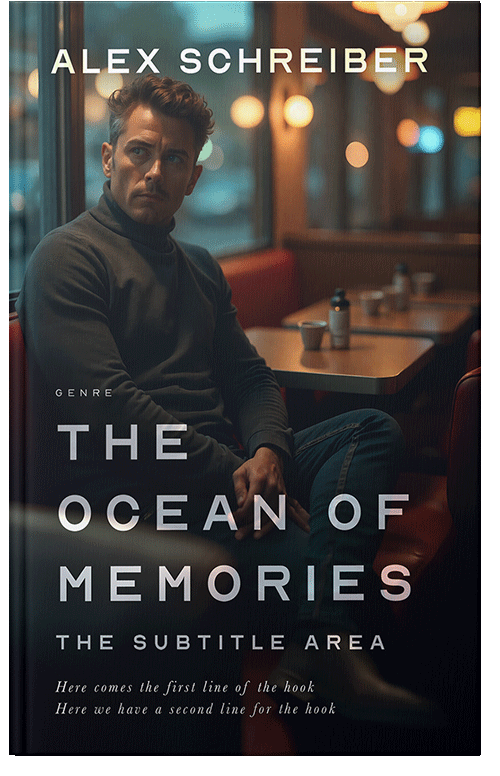 Front view of Premade Mystery & Thriller & Suspense Book Cover - Shark