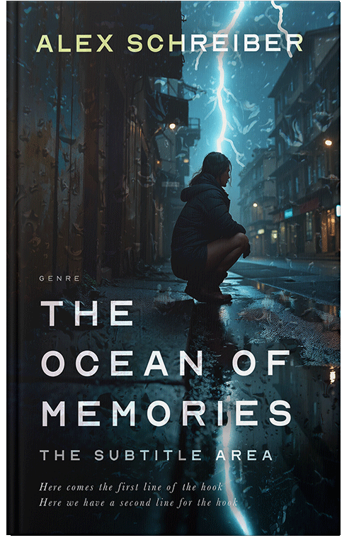 Front view of Premade Action & Adventure Book Cover - Aztec