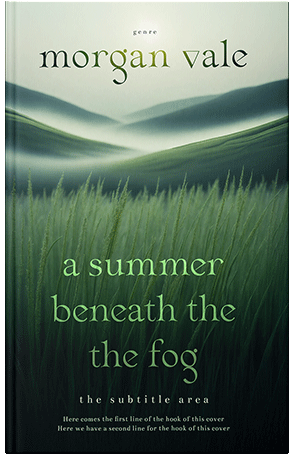 Pre Made Book Cover Periglacial Blue